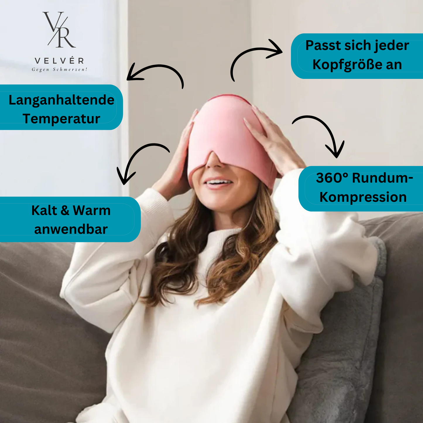 Velvêr 360° Anti-Migräne Maske